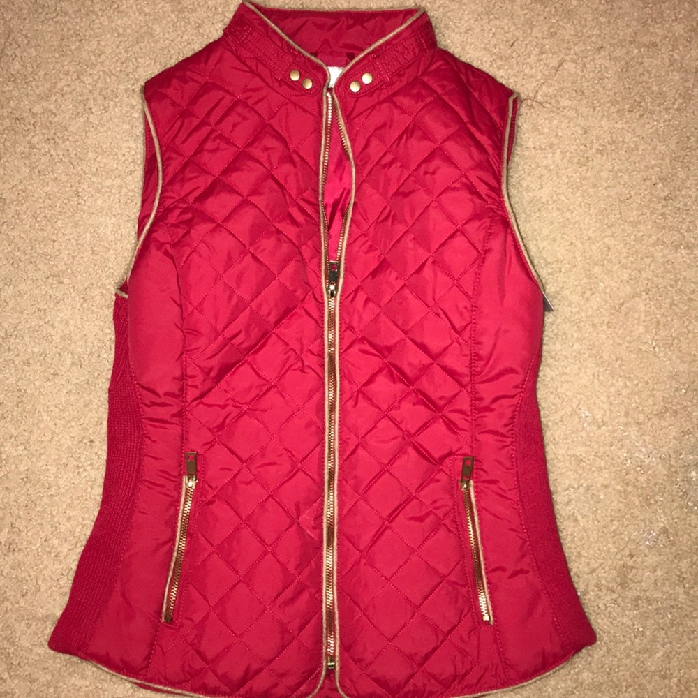 NWT red vest